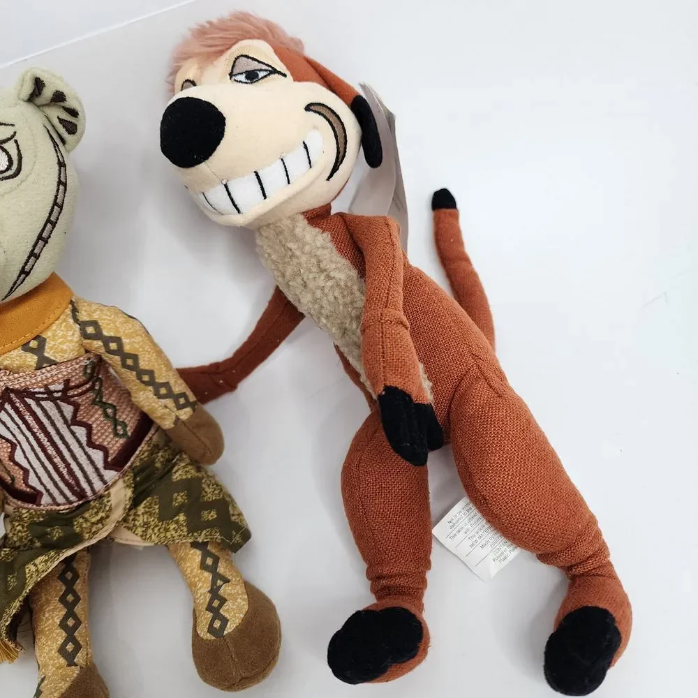 Disney Lion King Trickster Timon Nala Plush Bean Bag Doll Broadway‎ - Lot of 3